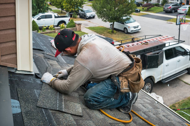 Professional Roofing technician working in West Hartford, CT